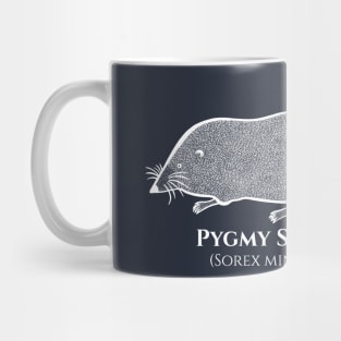 Pygmy Shrew with Common and Latin Names - animal drawing Mug